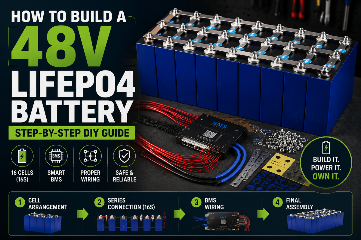 How to Build a 48V DIY LiFePO4 Battery | LiFePO4 OZ