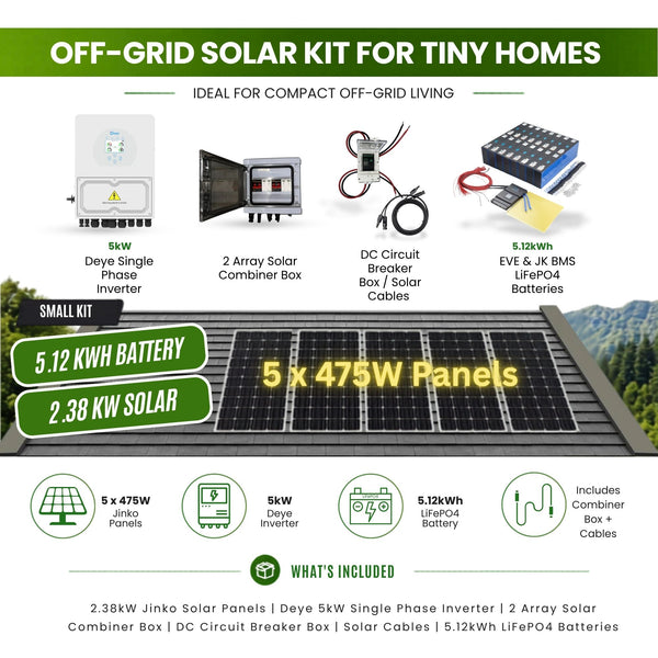 Off-Grid Solar system for Tiny Homes | LiFePO4 OZ