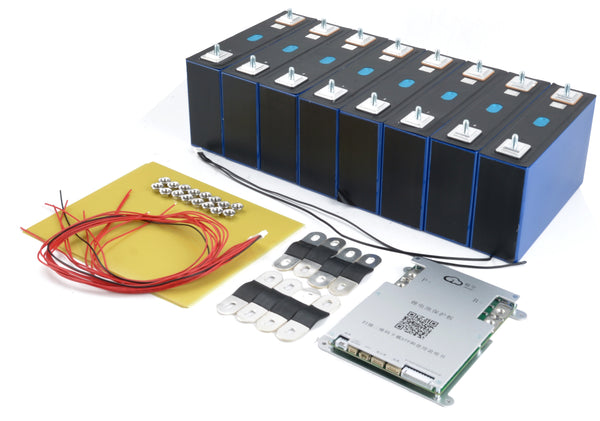 24V EVE 130Ah 3.12kWh LiFePO4 Battery Pack Kit with Smart BMS
