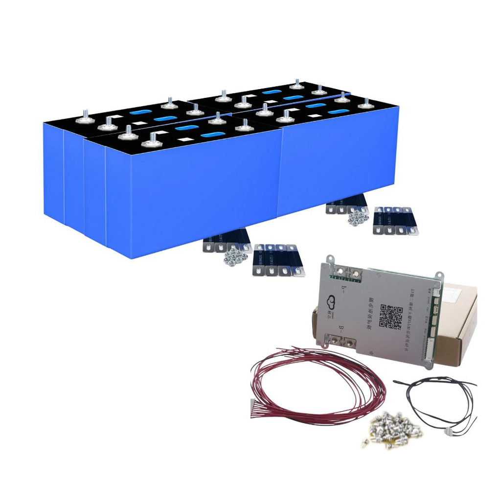 LiFePO4 Battery pack with connectors, wires, and a control unit | LiFePO4 Oz