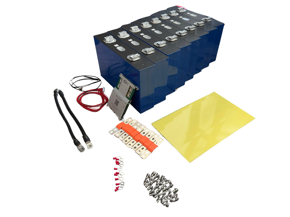 24V EVE 628Ah 16.07kWh LiFePO4 Battery Pack Kit With 200A Smart BMS