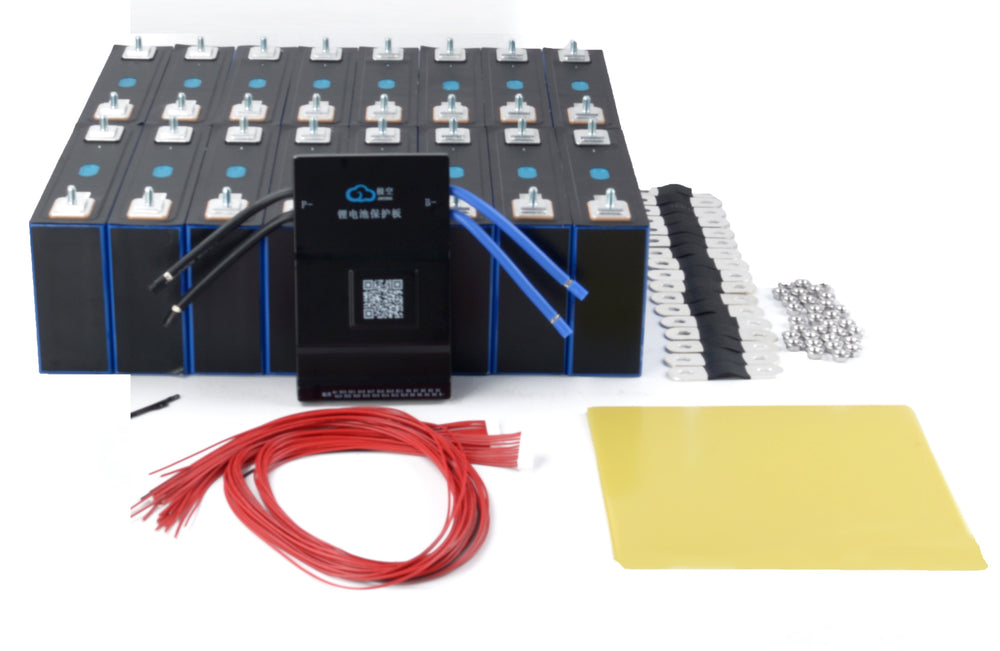 48V EVE 130Ah 6.24kWh LiFePO4 Battery Pack Kit with 200A Smart BMS