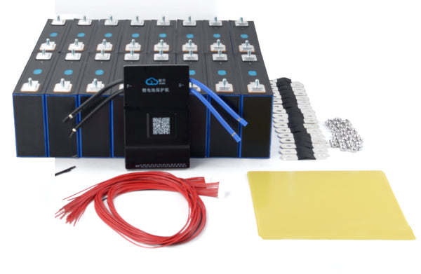 48V EVE 130Ah 6.24kWh LiFePO4 Battery Pack Kit with 200A Smart BMS