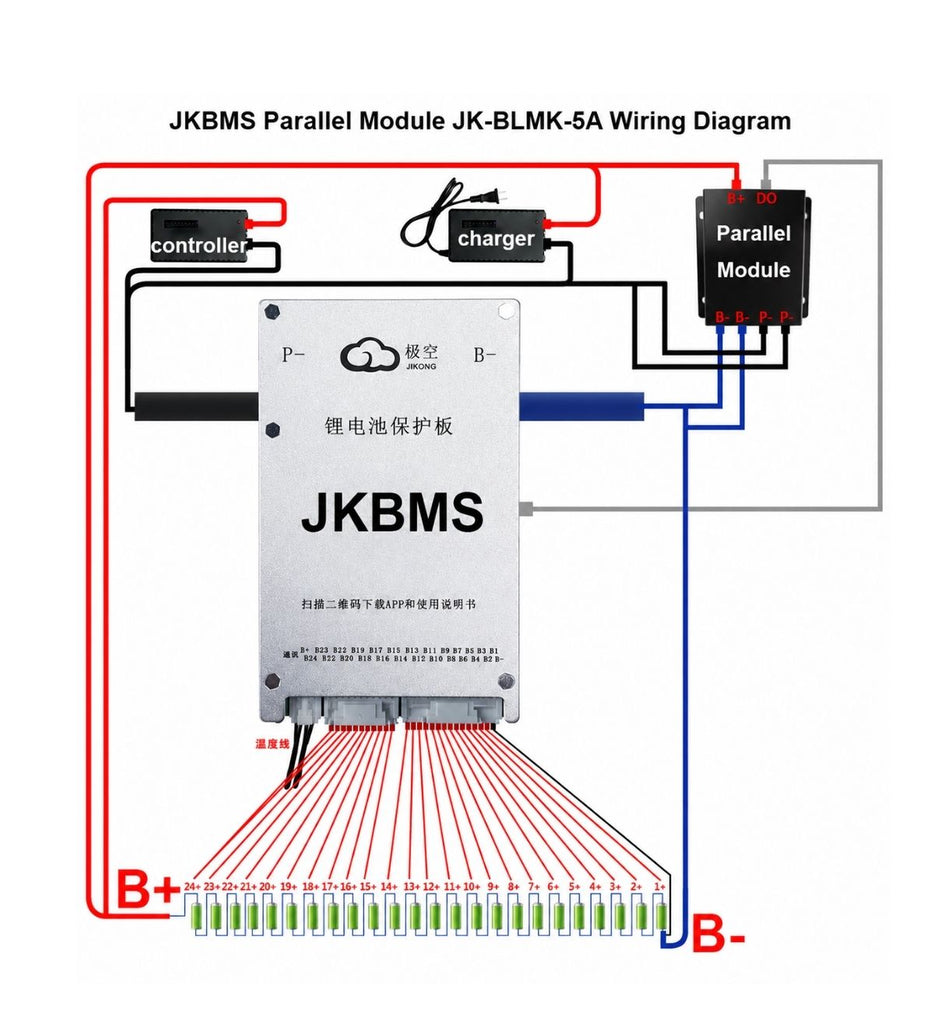 JK BMS 5A Parallel Module for JK BMS | Safe Battery Paralleling | LiFe