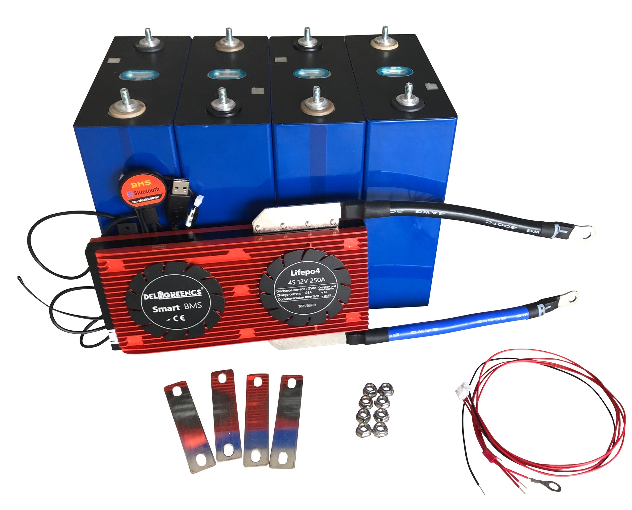 LiFePO4 BMS 12v - 12.8V 300Ah LiFePO4 Battery Pack Kit LiFePO4 BMS 12v - 12.8V 300Ah LiFePO4 Battery Pack Kit
